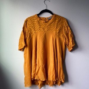 Golden Embroidered Top